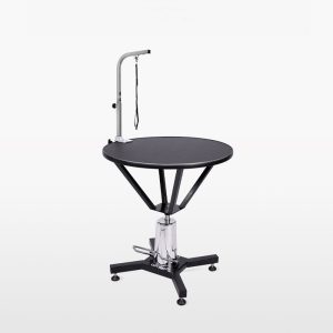 FORTAPURE AP-805A Hydraulic Lift Round Pet Grooming Table for Cats