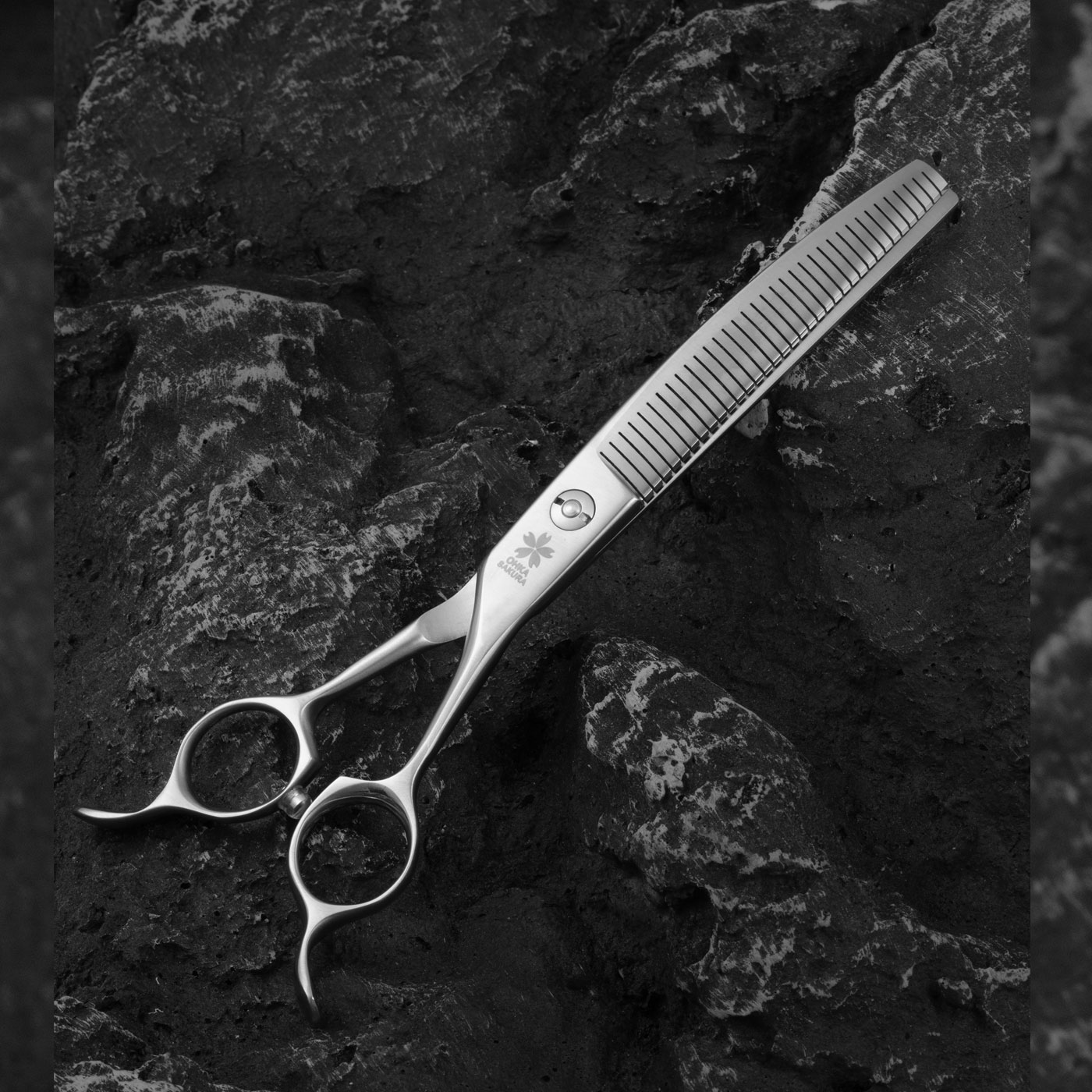 Sakura Tijeras Entresacadoras de Acicalamiento Curvas de Efecto Esponjoso Profesionales 7.0 Pulgadas CWY2-70 - Imagen 2