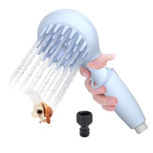 FORTAPURE Q-042 Cepillo de Baño con Dispensador de Champú para Perros