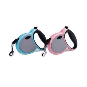 FORTAPURE L-001C Correa Retráctil de Nylon para Mascotas con Cinta Reflectante