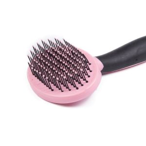 FORTAPURE M-001 Cepillo para Mascotas con Púas de Nailon para Perros y Gatos de Pelo Corto