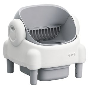 FORTAPURE Mini-A Smart Automatic Cat Litter Box (Open Type, Self-Cleaning, WiFi App Control)