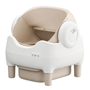 FORTAPURE Mini-B Smart Automatic Cat Litter Box (Open Type, Self-Cleaning, WiFi App Control)