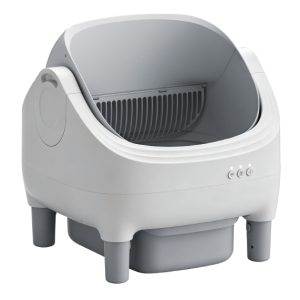 FORTAPURE Mini-F Smart Automatic Cat Litter Box (Open Type, Self-Cleaning, WiFi App Control)