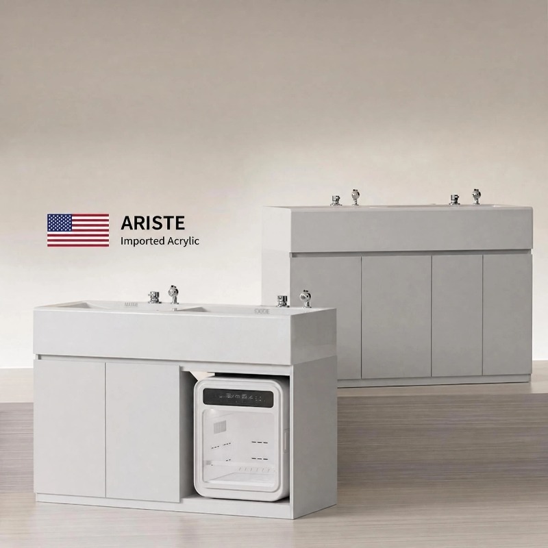 FORTAPURE R-110A Tina de Baño de Acrílico de Baja Presión para Gatos