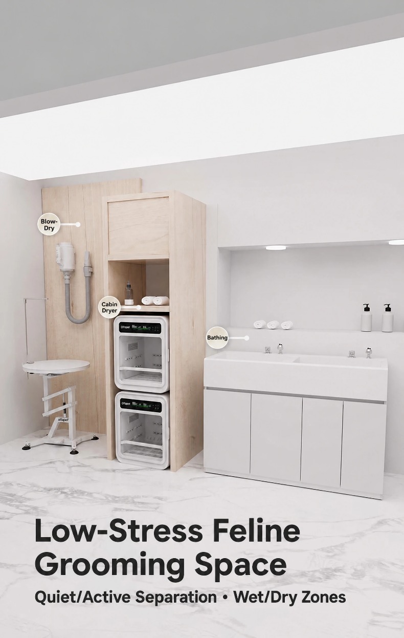 FORTAPURE R-110A Tina de Baño de Acrílico de Baja Presión para Mascotas Detalle del Producto