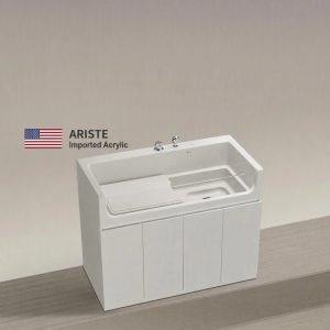 FORTAPURE R-135A Low-Pressure Pet Washing Tub with Faucet and Fittings