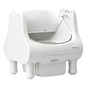 FORTAPURE Tiny-F-I Arenero Automático Inteligente para Gatos (Tipo Abierto, Autolimpiante, Control por App WiFi)