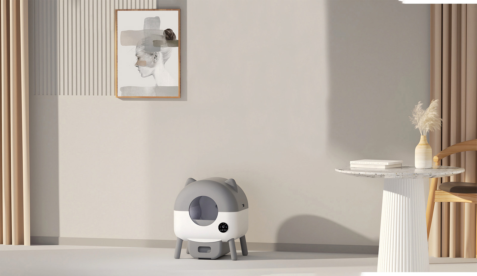 FORTAPURE Mini-E Smart Cat Litter Box Product Detail