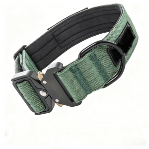 FORTAPURE BLT-C1111-1 Factory Custom Simple Elegant Tactical Dog Collar with Quick-Release Metal Buckle