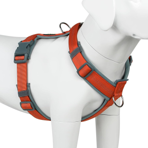 FORTAPURE BLT-H1111-5 Factory Custom No-Pull Nylon Dog Harness (Heavy Duty, Padded, Reflective)